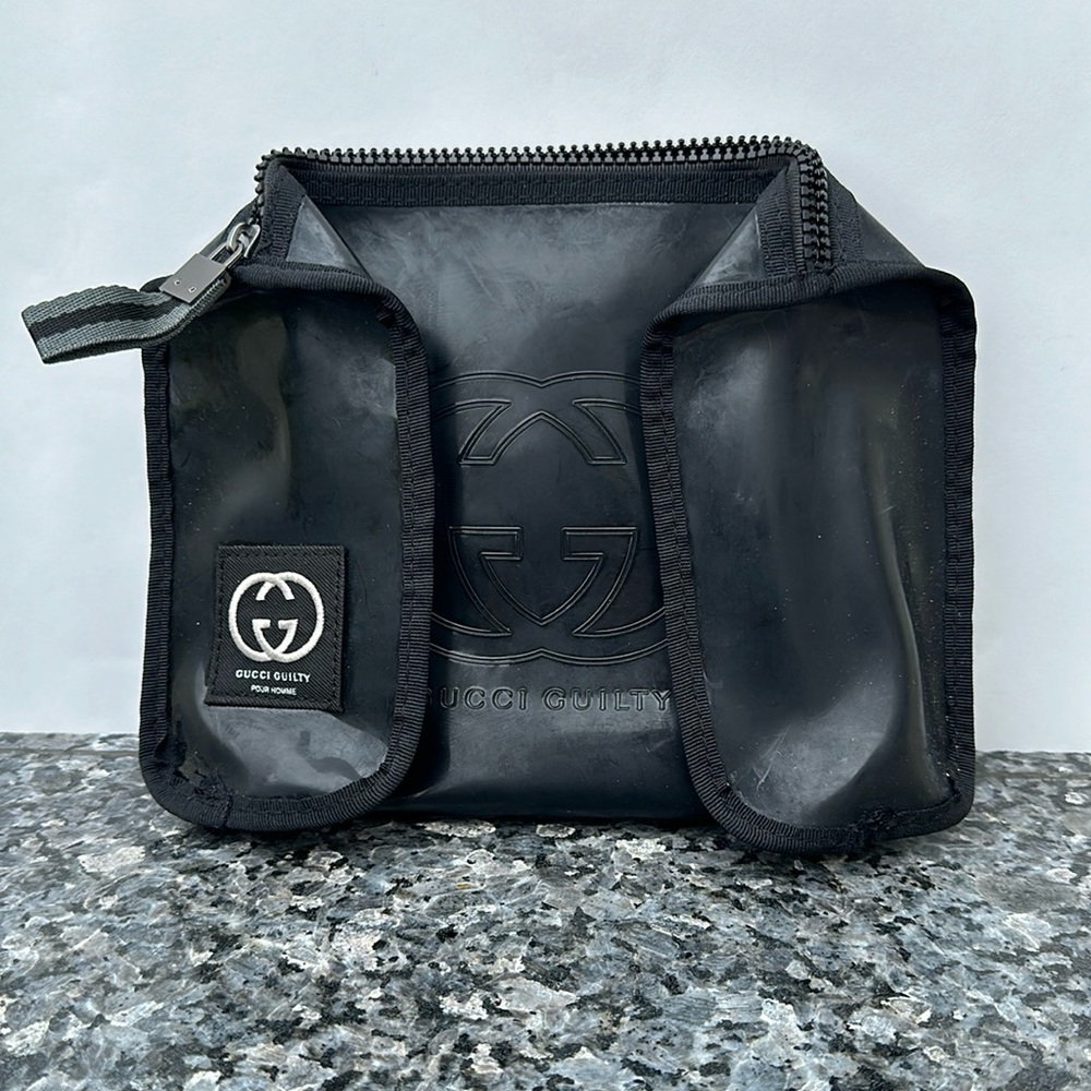 GUCCI Beauty Black Bag Perfume Cosmetic Fragrance Makeup Bag